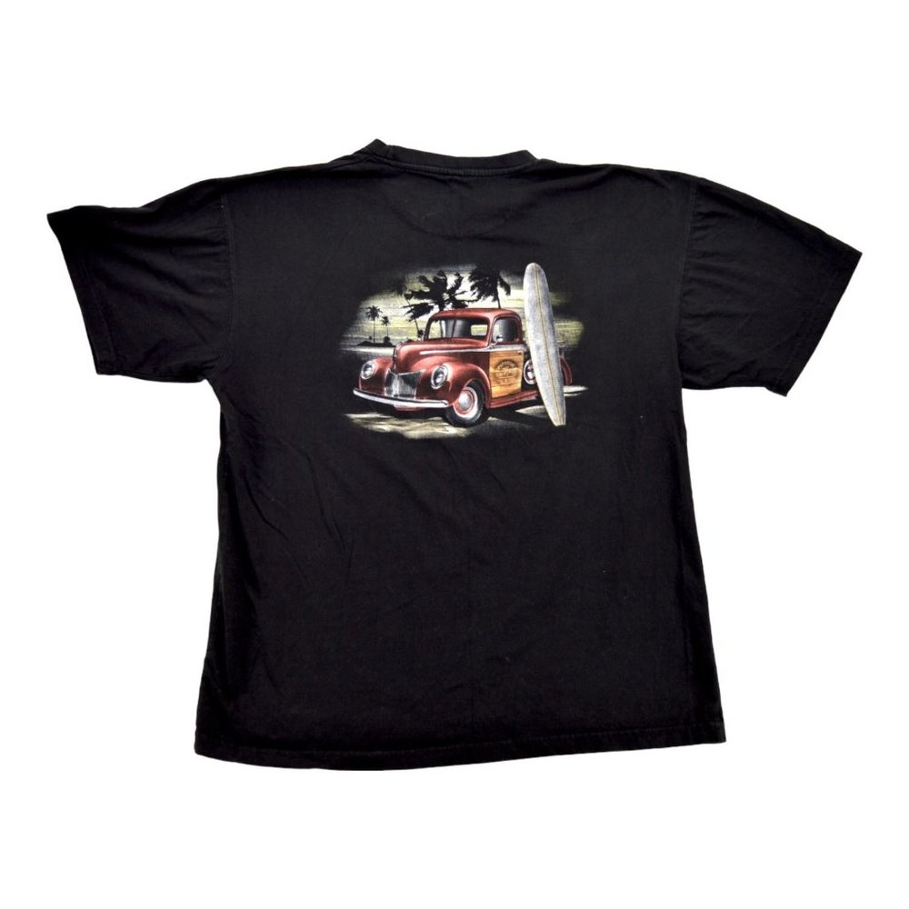 PARADISE‎ SHORES Surf Turf Men Car Print T-Shirt XL